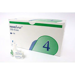 Novofine Agujas 32 Gx 4 mm x 100 Novo Nordisk (DM)