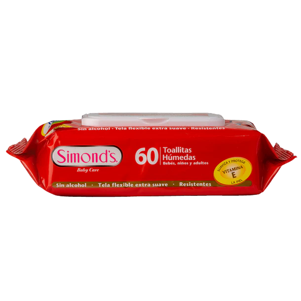 Simonds 60 Toallitas Humedas Vitamina e 