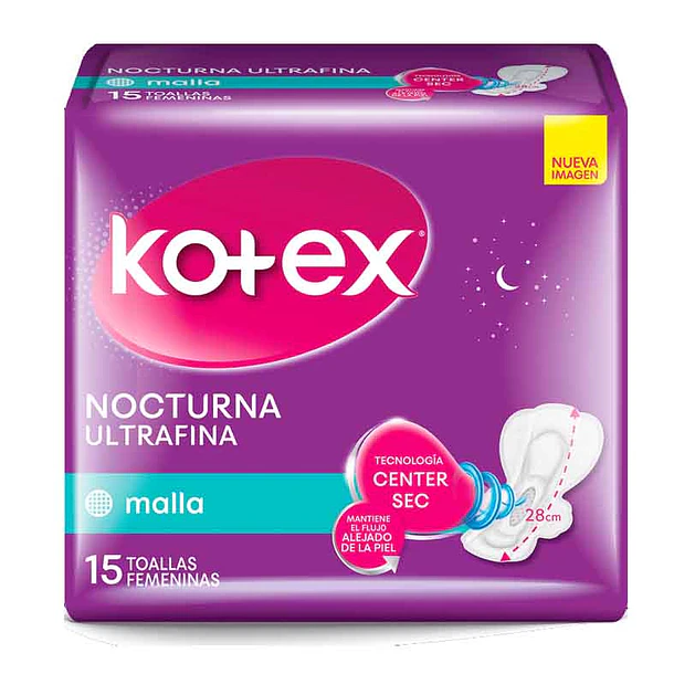 Kotex Noche Uf Malla Cia Toa x 15 