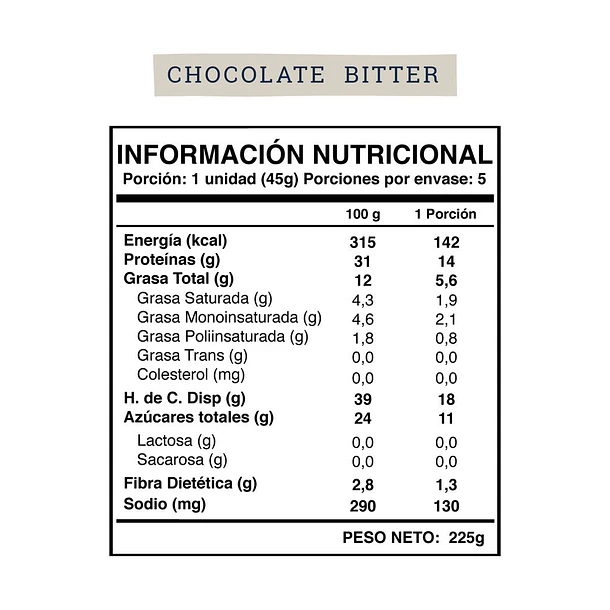 Wild Barra de Proteína Chocolate Bitter 
