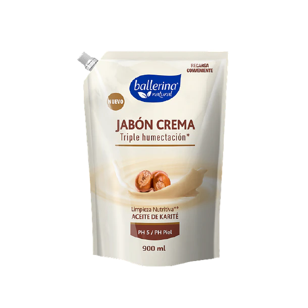 Jabón Líquido Ballerina Crema Karité 750 ml 