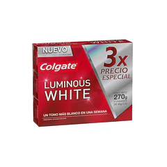 Pasta Dental Colgate Luminous White 3 Un de 90 g