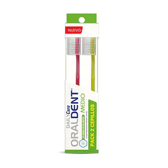 Oraldent Cepillo Medio Pack 2 Unidades