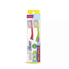 Oraldent Cepillo Kids x 2 Unidades
