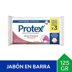 Protex Omega 3 Jabón Pan 90 Grs Pack x 3