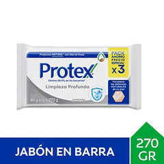 Protex Pack 3 Jabón Limpieza Profunda