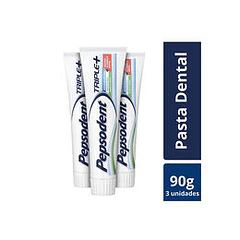 Pepsodent Pack Crema Dental Triple+ 3x90 g
