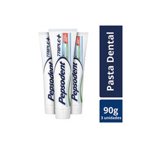 Pepsodent Pack Crema Dental Triple+ 3x90 g 