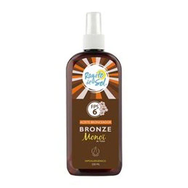 Rayito de Sol Aceite Bronceador Bronce FPS 6 x 220 ml 
