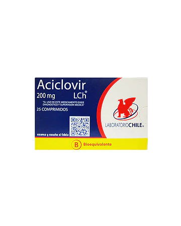Aciclovir 200 mg X25 Comprimidos