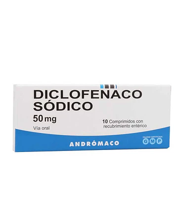 Diclofenaco 50 Mg X10 Comprimidos
