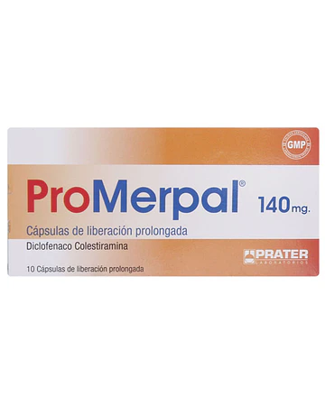 Promerpal 140 Mg X10 Capsulas