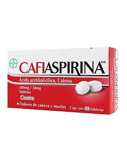Cafiaspirina 0,5 mg X40 Comprimidos