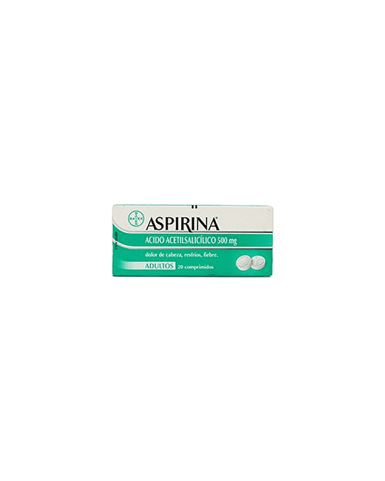 Aspirina 500 Mg X20 Comprimidos
