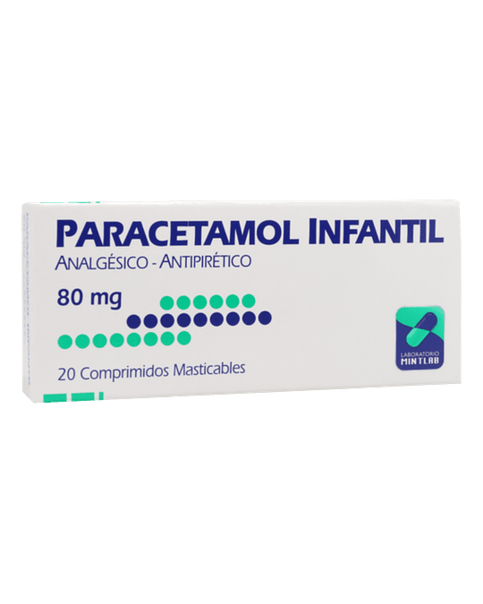 Paracetamol Infantil 80 Mg X20 Comprimidos