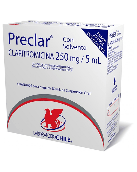 Preclar 250 mg/5Ml X80Ml Polvo Para Suspension