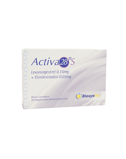 Activa 28 S 150 mg/30 mg X28 Comprimidos