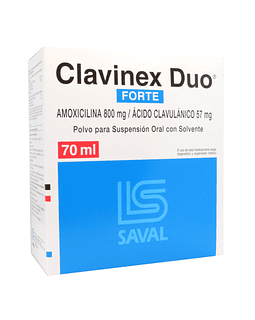 Clavinex Duo Forte 800 mg/57Mg X70Ml Suspension