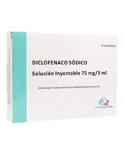 Diclofenaco Sodico 75Mg/3Ml X5 Ampollas