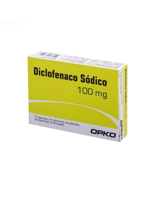 Diclofenaco 100 mg X8 Capsulas