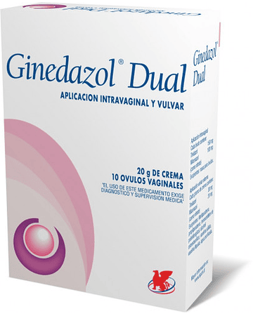 Ginedazol Dual 10+20Gr X10 Óvulos/Crema