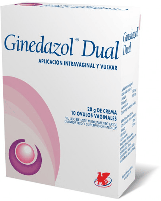 Ginedazol Dual 10+20Gr X10 Óvulos/Crema