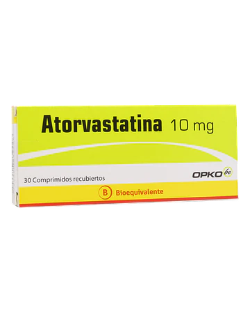 Atorvastatina 10 Mg X30 Comprimidos