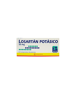 Losartan Potasico 50 mg X30 Comprimidos