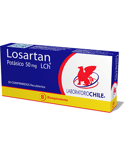 Losartan Potasico 50 mg X30 Comprimidos