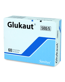 Glukaut 500/5 mg X60 Comprimidos
