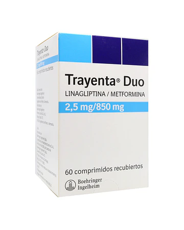 Trayenta Duo 2,5 mg/850 mg X 60 Comprimidos