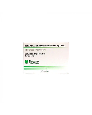 Betametasona Inyectable 4Mg/1ML  X1 Ampolla