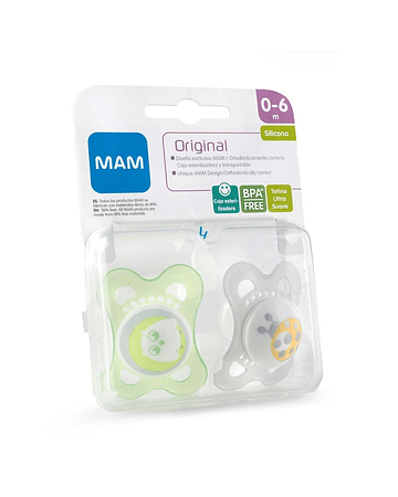 Mam Chupete Entre Original Silicon 2-6M X 2