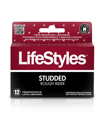 Lifestyles Studded Rough Rider x 12