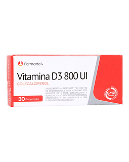 Vitamina D3 800Ui X30 Comprimidos