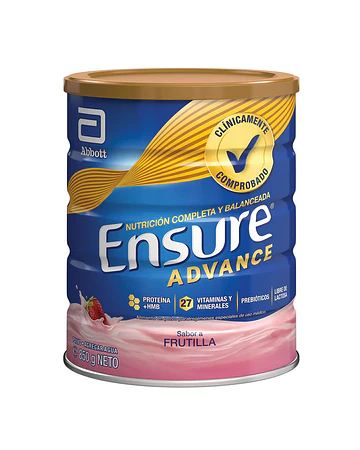 Ensure Advance Frutilla X850Gr Polvo