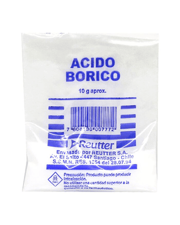 Acido Borico 10Gr X25 Polvo