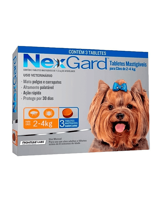 Nexgard 2-4Kg X3 Comprimidos