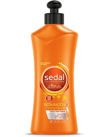 Sedal Restauración Instantanea X300Ml Crema Para Peinar