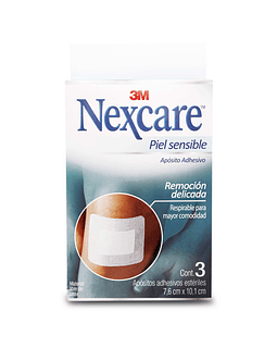 Nexcare Aposito Adh Piel Sensible X 3