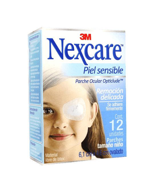 Parche Ocular Niño X 12 Nexcare Remocion Delicada
