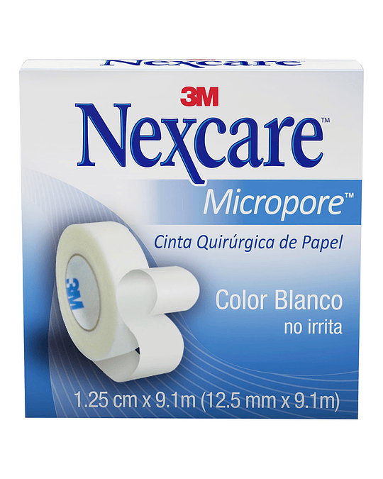 Nexcare Micropore Cinta De Papel 12.5Mm 9Mts X1 Unidad