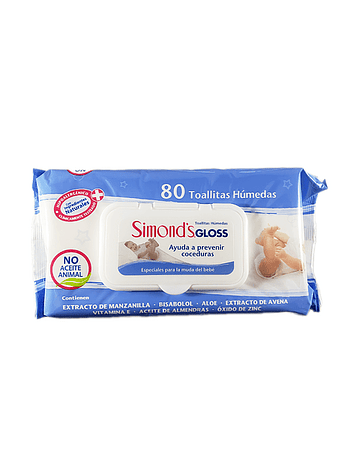 Simonds Gloss Pack X160 Toallitas Húmedas