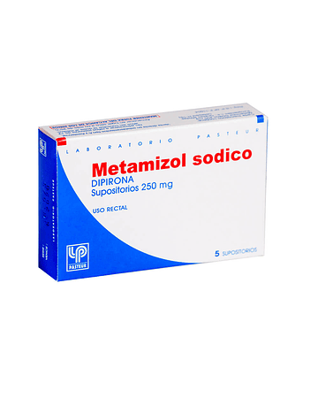 Metamizol Sódico Infantil 250 mg  X5  Supositorios