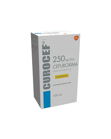Curocef 250 mg/5ml  X100ml suspensión oral