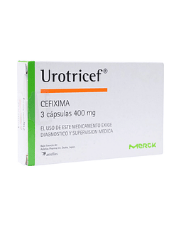 Urotricef 400 mg  X3 Cápsulas