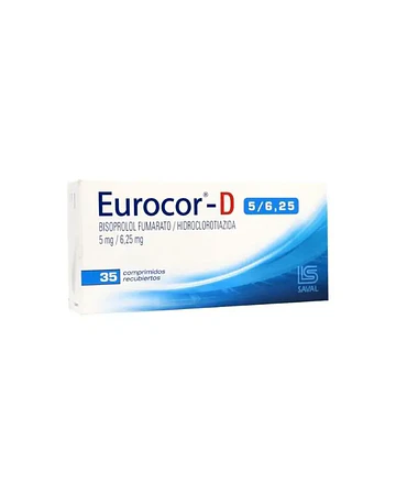 Eurocor-D 5 mg/6,25 mg  X35 Comprimidos