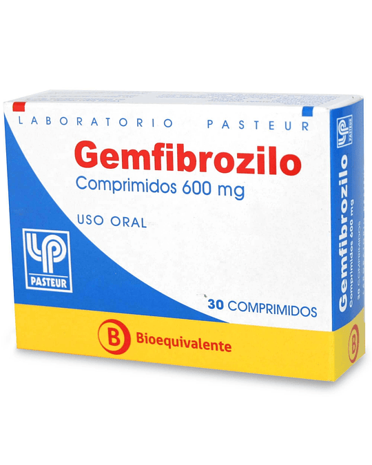 Gemfibrozilo 600 mg  X30 Comprimidos