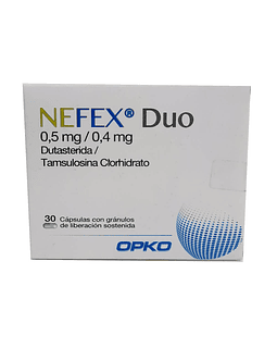 Nefex Duo 0,5 mg/0,4Mg  X30 Cápsulas Con Gránulos De Liberación Sostenida