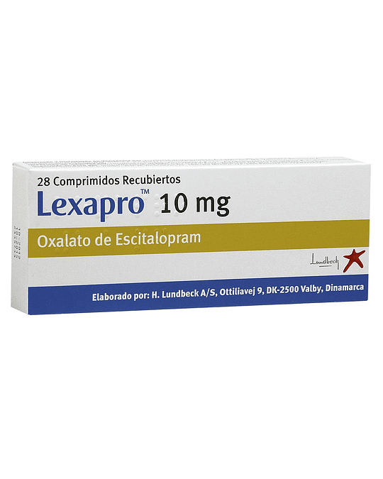 Lexapro 10 mg  X28 Comprimidos